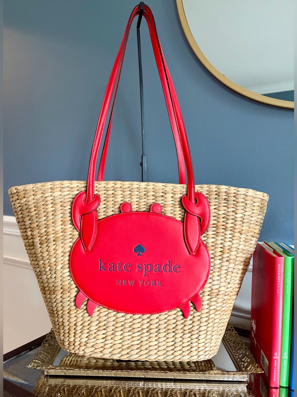 Kate Spade- Pinch Me Crab Novelty Large Tote